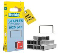 RAPID 40109501, Agrafes en fil fin N°53, Longueur 4 mm, 1620 pièces, Pour le textile et la décoration, Fil galvanisé, Haute performance Argent