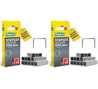 RAPID 40109510, Agrafes en fil fin N°53, Longueur 8mm, 1080 pièces, Acier Inoxydable, Pour le textile, étiquetage, travaux domestiques et la décoration, Fil galvanisé, Haute performance Argent