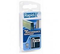 Rapid Agrafes n°606 – 23 mm, haute performance, acier galvanisé avec revêtement résine, 600 pièces