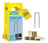 Rapid Agrafes haute performance 40109532 – N°606 couronne étroite 30 mm, acier galvanisé résiné, 600 pièces, blister étroit