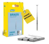 RAPID 40109533, Pointes N°8, 50mm de longueur, 2800 Pièces, Fil galvanisé, Travaux sur bois, Moulures, Encadrements de bois, Haute performance Argent