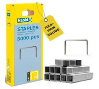 Rapid Agrafes N°13 fil fin galvanisé 6 mm - 5000 pièces Gris pour textile/décoration