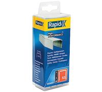 Rapid, 40303083, Agrafes en fil fin N°53, Longueur 6mm, 5000 pièces, Pour le textile et la décoration, Fil galvanisé, Haute performance Argent