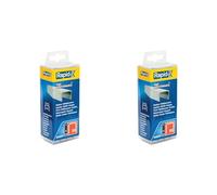 Rapid, 40303084, Agrafes en fil fin N°53, Longueur 8mm, 5000 pièces, Pour le textile et la décoration, Fil galvanisé, Haute performance Argent (Lot de 2)