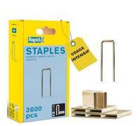 RAPID 40303095, Agrafes haute performance pour matériaux denses, couronne étroite N°606, longueur des branches 25mm, acier galvanisé avec revêtement résine, 3600 pièces, blister étroit