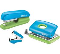 Rapid 5000370 Rapid Kit de perforation et d'agrafage Mini bleu/vert