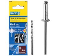Lot de 50 rivets aluminium Diam.4.8 x H.14 mm