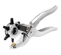 Rapid Pince à poinçons RP03 5000408 – pour cuir – usage pro & bricolage – 6 tailles 2.0–4.5 mm