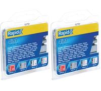 Rapid 958/10mm Galva Boîte de 1600 Agrafes Gris (Lot de 2)