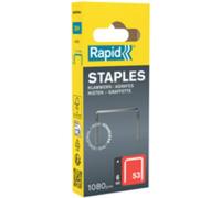 Rapid Agrafes en fil fin N°53 40109511 – 10 mm 1080 pièces acier inoxydable argent