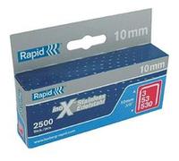 RAPID, 40109512, Agrafes en Fil fin N°53, Longueur 12 mm, 1080 Pièces, Pour le textile et la Décoration, Acier Inoxydable, Haute performance Argent