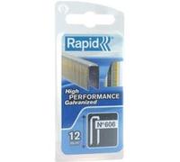 Rapid Agrafes haute performance 40109532 – N°606 couronne étroite 30 mm, acier galvanisé résiné, 600 pièces, blister étroit