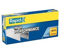 Rapid - Agrafes 26/6 Solides, Capacité 30 Feuilles, Acier Galvanisé, Boîte de 5000 Agrafes, SuperStrong Agrafes, 24862000