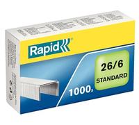 Rapid Agrafes 26/6 en acier galvanisé
