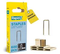 Rapid Agrafes 40109529 N°606 - haute performance, couronne étroite, 18 mm, 600 pièces, FSC