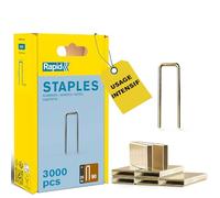 Rapid Agrafes étroites n°90/25 mm – Fil galvanisé enduit de résine, Gris – Boîte polypro 3000