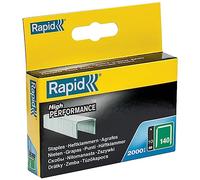 Rapid Agrafes n°140 en acier galvanisé à fil plat – 10 mm – pointes biseautées – boîte 2000 gris