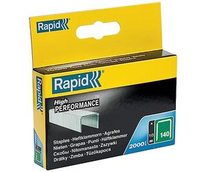 Rapid - Agrafes fil plat n°140/ 10mm - 2000pcs - Boîte PRO (11910731) | Fil galvanisé, Haute performance - Pointes affûtées - Pour les travaux de construction et d’isolation