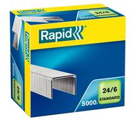 Rapid Agrafes Galvanisées 24/6 Mm X5000 Standard
