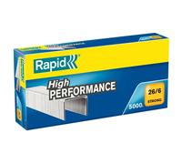 Rapid Agrafes Strong 26/6 - acier galvanisé, pattes 6 mm - boîte de 5000