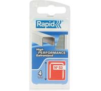 Rapid Agrafes en fil fin 40109501 N°53 10 mm – 1620 pièces – Fil galvanisé argent