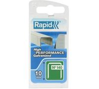 Rapid, 40109515, Agrafes N°140, Longueur 10mm, 648 pièces, Pour les travaux de construction et d’isolation, Fil galvanisé, Haute performance