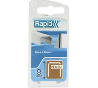 RAPID Agrafes galvanisées - Fil plat - N°970/8 mm