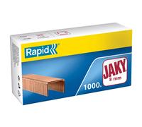 Rapid Agrafes Jacky patte de 8 mm de long - Fil robuste cuivré - Boite de 1000