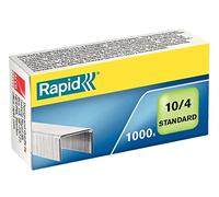 Rapid Agrafes Standard N°10 en acier galvanisé - Capacité 10 feuilles - Boîte de 1000