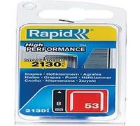 Rapid Agrafes 5000742 N°53 - 8 mm, 2130 pièces, Fil galvanisé pour textile et décoration