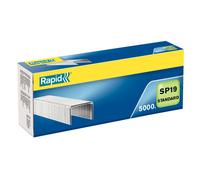 Rapid Agrafes SP19/6 en acier galvanisé - Capacité 20 feuilles - Boîte de 5000