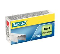 Rapid Agrafes Standard N°10 en acier galvanisé - Capacité 10 feuilles - Boîte de 1000