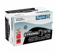 Rapid Agrafes SuperStrong 73/10, Longueur 10 mm, 5000 Agrafes, Agrafe jusqu’à 40 feuilles, Fil dur galvanisé, 24890400