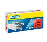 Rapid Agrafes Inox SuperStrong 24/6 mm Boîte de 1000 Tête 24858100