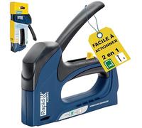 Rapid - Agrafeuse ALU940 pour Agrafes N°140 (6-14mm) et Pointes N°8 (15mm), Agrafeuse Manuelle avec 3 Puissances au Choix, Technologie Powercurve et Poignée Ergonomique - (5001680)