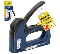 Rapid - Agrafeuse ALU953 pour Agrafes N°53 (6-14mm) et Pointes N°8 (15mm), Agrafeuse Manuelle avec 3 Puissances au Choix, Technologie Powercurve et Gâchette Facile à Actionner - (5001678)