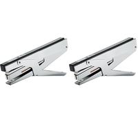 Rapid - Agrafeuse Economy, Capacité 10 Feuilles, Compatible avec les Agrafes n°10, Métal/Plastique ABS, Profondeur d'Insertion 50 mm (Lot de 2)