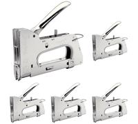 Rapid - Agrafeuse PRO R36 pour Agrafes N°7 et N°36, Agrafeuse pour Câbles avec Gâchette Facile à Actionner, 3 Puissances au Choix, 100% Acier, Fabriqué en Suède (20511811), Gris (Lot de 5)