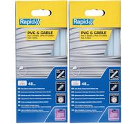 Rapid Bâtons de colle 12 mm PVC & Cable - Ø12 x 190 mm, 48 pcs, 880g, conditionné en boîte (Lot de 2)
