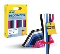 Rapid - Bâtons de colle Colorés - Ø7 x 90 mm - 36pcs, 115g