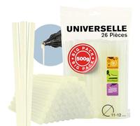 RAPID - Bâtons de colle ECO-T - Diamètre : 11-12mm bâtons de colle transparente en EVA et résine - Usage universel - Sachet de 500 g - (24941500)