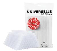 Rapid - Bâtons de colle GEN-T Transparent - Ø12mm x 190mm - Sachet 1kg | Pour applications professionnelles, papier, carton, textile, bois - EVA et résine - 160-200°C - (40302799)
