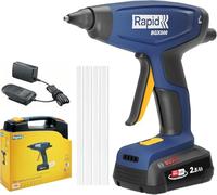 Rapid Pistolet à colle chaude BGX500 pro sans fil – chauffe 3 min, batterie & chargeur inclus