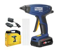 Rapid BGX500 - Pistolet à Colle Chaude Professionnel Sans Fil, Sans Piles, Chauffe Rapide 3 min, Régulateur de Débit, Voyants LED, Batterie & Chargeur Inclus (5001514)