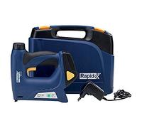 Rapid BTX140 - Agrafeuse-Cloueuse Électrique Sans Fil à Batterie pour Agrafes N°140 & Pointes N°8, 1300 Tirs par Charge, pour les Travaux de Fixation, Puissance Réglable (5001387)