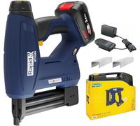 Rapid BTX553 - Agrafeuse Murale 18V POWER FOR ALLIANCE, Agrafeuse Électrique Sans Fil à Batterie pour Agrafes N°53 à Fil Fin & Pointes N°8 - avec Batterie 2,5 Ah/Chargeur/Malette Inclus (5001506)
