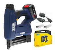 Rapid BTX553 - Agrafeuse Murale 18V POWER FOR ALLIANCE, Agrafeuse Électrique Sans Fil à Batterie pour Agrafes N°53 à Fil Fin & Pointes N°8 - avec Batterie 2,5 Ah/Chargeur/Malette Inclus (5001506)