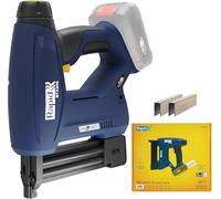 Rapid BTX606 - Agrafeuse Murale - 18V, Agrafeuse-Cloueuse Électrique Sans Fil à Batterie, pour Agrafes à Couronne Étroite & Pointes, Bois Dur & Tendre - Batterie Non Incluse (5001505)