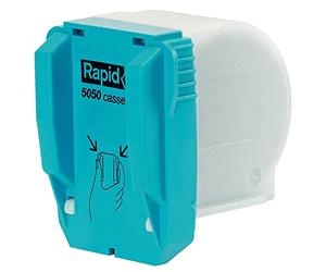 Rapid, Casette Agrafes x5000, Agrafeuse R5050, 50 feuilles, Fil robuste | Cassette de 5000 agrafes Rapid pour agrafeuse R5050e, capacité 50 feuilles, fil robuste, qualité professionnelle.