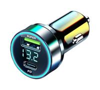 Rapid Charging Car - Fast Car Charger, PD Cars Chargers, Port Chargers, QC 3.0 Quick Charging, 240W Cars Chargerr | High-Speed Two-Port Carr Phone Chargerr for All Smartphones, Tablets